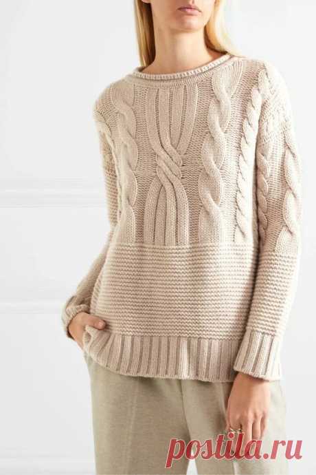 Элегантный брендовый свитер
