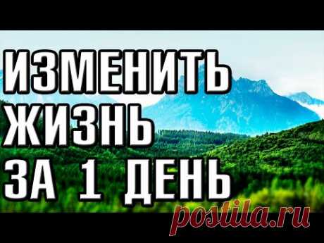 Как ИЗМЕНИТЬ свою ЖИЗНЬ за 1 День?