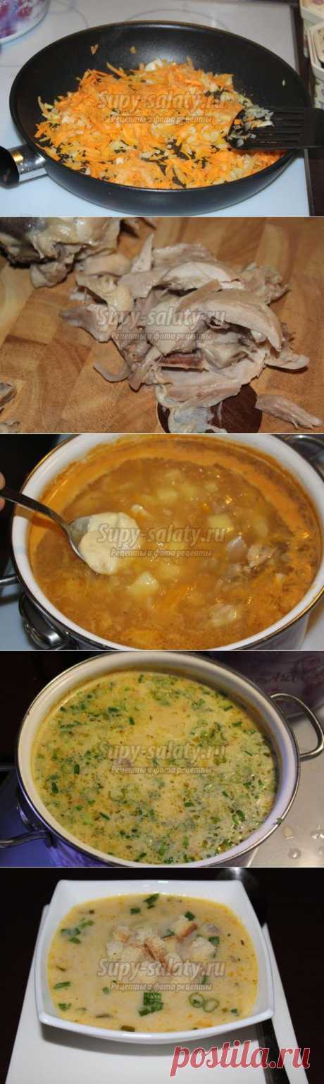 Сырный суп с курицей. Рецепт с пошаговыми фото