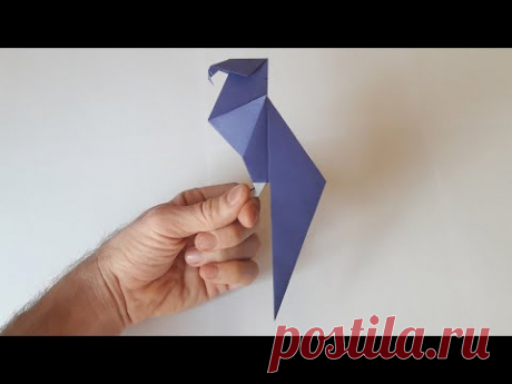 Paper parrot; Попугай из бумаги