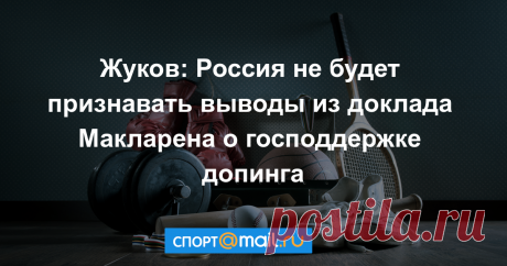 Жуков: Россия не будет признавать выводы из доклада Макларена о господдержке допинга