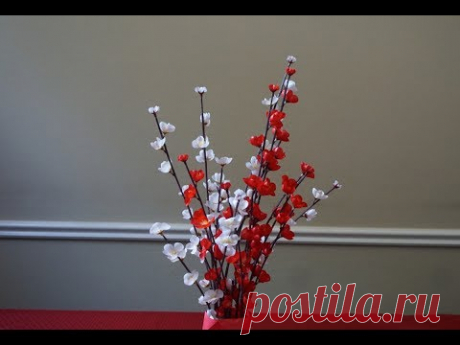 How to make paper flowers - cherry blossoms