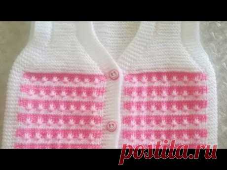 New knitting pattern for two colour cardigan/sweater design.......#13