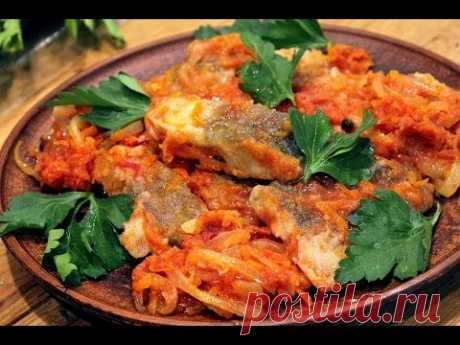 (17) Заливная рыба вкусный рецепт в томатном соусе/Рыба в томате с морковью и луком - YouTube