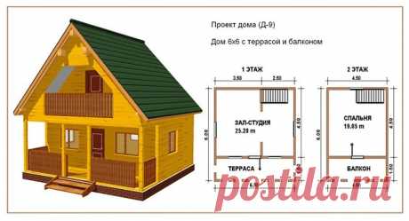 #ДомаВеранды 
Дома из бруса хорошо зарекомендовали себя благодаря оптимальному соотношению потребительских качеств. Они отличаются прекрасной тепло- и звукоизоляцией, красивым внешним видом и комфортным микроклиматом, благодаря использованию природных материалов. Такой дом – идеальный выбор для тех, кто хочет оградиться от испорченной экологии крупных городов. ... Весьма распространены дома с габаритными размерами 6х6, которые идеально подойдут даже большой семье