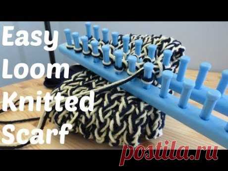 Easy Loom Knitted Scarf