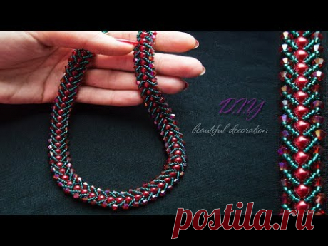 How To Make Designer Necklace At Home || Party Wear ||Diy || Beaded Necklace || Jewellery Making
