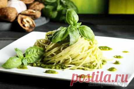 Паста с соусом Песто - Соус Песто рецепт - How To Make Pesto Pasta Recipe
