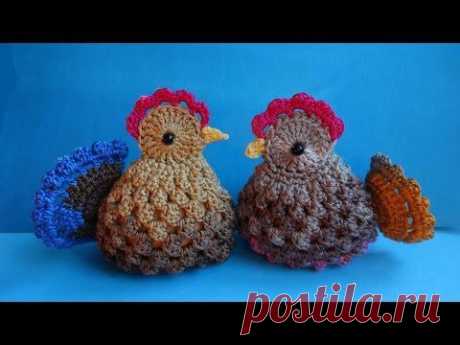 ▶ Easter chickens пасхальные вязаные курочки вязание крючком crochet pattern for free - YouTube