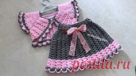 Tığ işi Kolay ve Güzel Bebek Eteği / 1-2 yaş için #crochet #knittting #crocheting #easy #pattern #bebekörgü #örgü #tığişi 🌸💫Tığ işi Kolay Bolero Yelek /Bebek Yeleği 👇https://youtu.be/zBDa8EqOw80🌸 Kolay m...