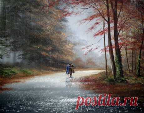 (+1) тема - Дождь в картинах Джеффа Роуланда | Искусство