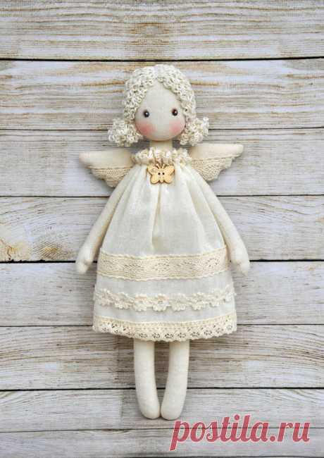 Textile doll Tilda doll Tilda angel от NilaDolss на Etsy