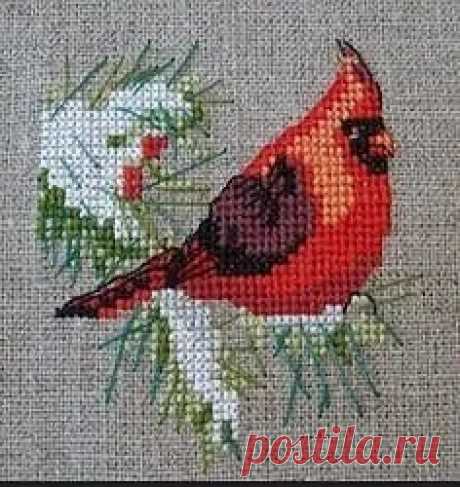 Зимние птицы: вышивка крестиком Зимние птицы: вышивка крестикомИх можно использовать для вышивки одежды, салфеток, скатертей и сумок.