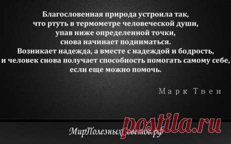 Марк Твен - цитата о человеке