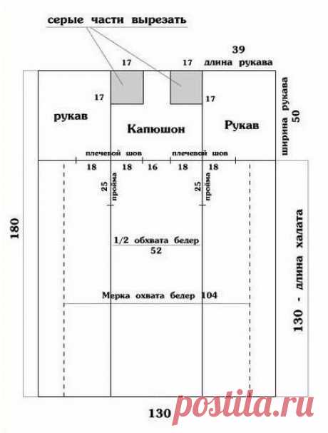 Махровый халат из простыни легким движением руки — Сделай сам, идеи для творчества - DIY Ideas