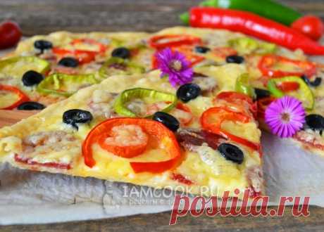 Пицца на дрожжевом тесте в духовке — рецепт с фото пошагово