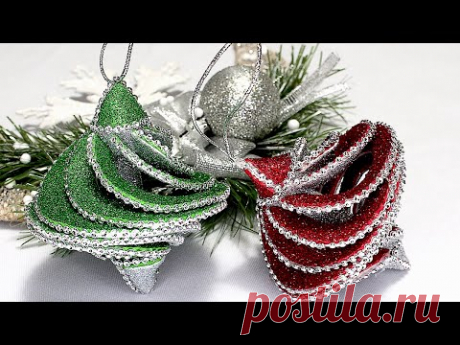 New Christmas Tree ornaments | Christmas decoration Ideas | DIY 3D Christmas Tree ornaments Making