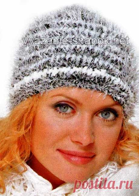 Вязаные зимние шапки | ВЯЗАНИЕ ШАПОК: женские шапки спицами и крючком, мужские и детские шапки, вязаные сумки | Страница 13