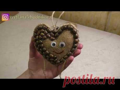 СЕРДЕЧКО К ДНЮ ВАЛЕНТИНА СВОИМИ РУКАМИ. HEART FOR VALENTINE'S DAY OWN HANDS.