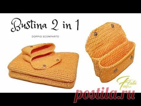 TUTORIAL: bustina 2 in 1/bustina a due scomparti***lafatatuttofare***