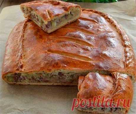 Пирог с картофелем и мясом: рецепт, фото, фото рецепт, пошаговый рецепт