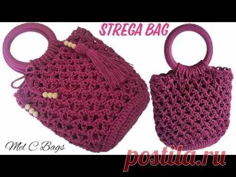 *STREGA Bag* VIDEO TUTORIAL di @MelCbags Punto Strega (o Salomone) con chiusura di giro