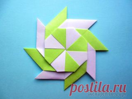 Оригами звезда - трансформер из бумаги
