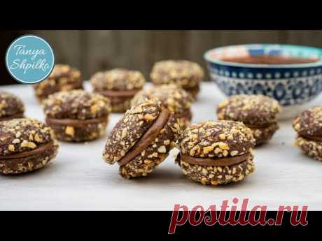 Шоколадное Печенье с Фундуком и Домашней НУТЕЛЛОЙ | Chocolate Hazelnut Cookies with homemade NUTELLA