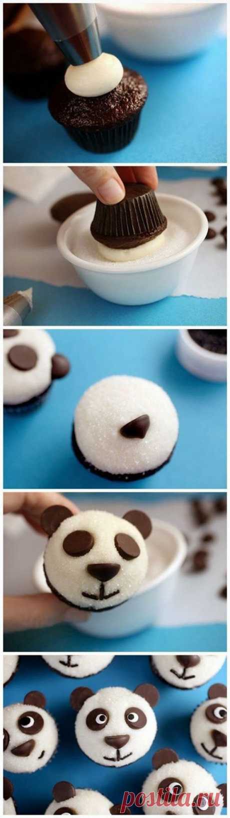 DIY ~ Cute Panda Кексы |