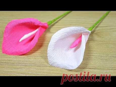 How to make Paper Flower 2017 - Flower Making of Crepe Paper - DIY Paper Crafts