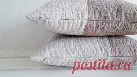 Decorative Set Pillowcases Linen Pure Stonewashed 100%Linen | Etsy