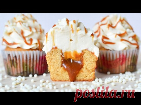 Карамельные капкейки ☆ Соленая карамель ☆ Caramel cupcakes - YouTube