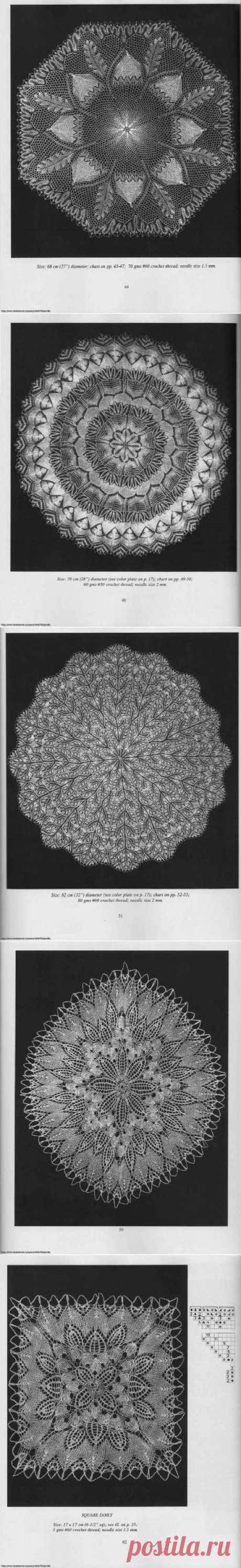 Скатерти и салфетки. Герберт Ниблинг / Вязание спицами / Вязание для женщин спицами. Схемы
