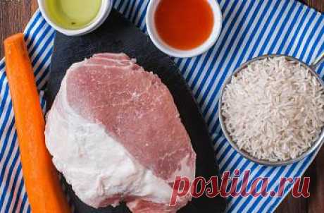 Дома Вкуснее | "Румба". Свиная корейка с рисом и перцем в кисло-сладком соусе