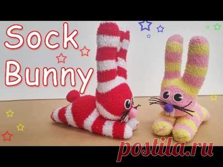 How to make a Sock Bunny - Ana | DIY Crafts VISIT MY PUPPET SHOP: https://www.etsy.com/il-en/shop/AnaPuppets MATERIALS: Socks Black felt Hot silicone glue Sc...