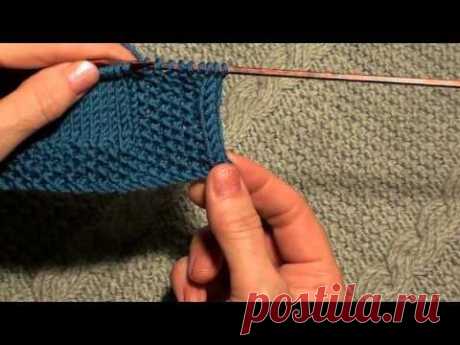 Как обработать край изделия полым шнуром (I-CORD) - YouTube