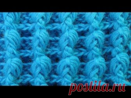 Супер узор для шапки из рельефных столбиков Crochet pattern  117