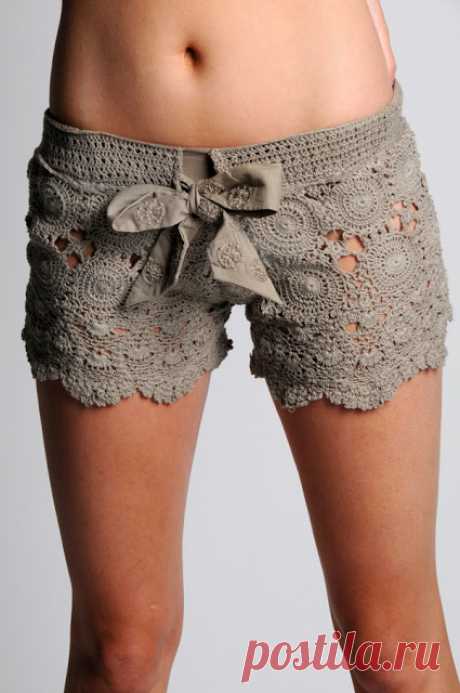 Outstanding Crochet: Something borrowed. Crochet shorts. Pattern.