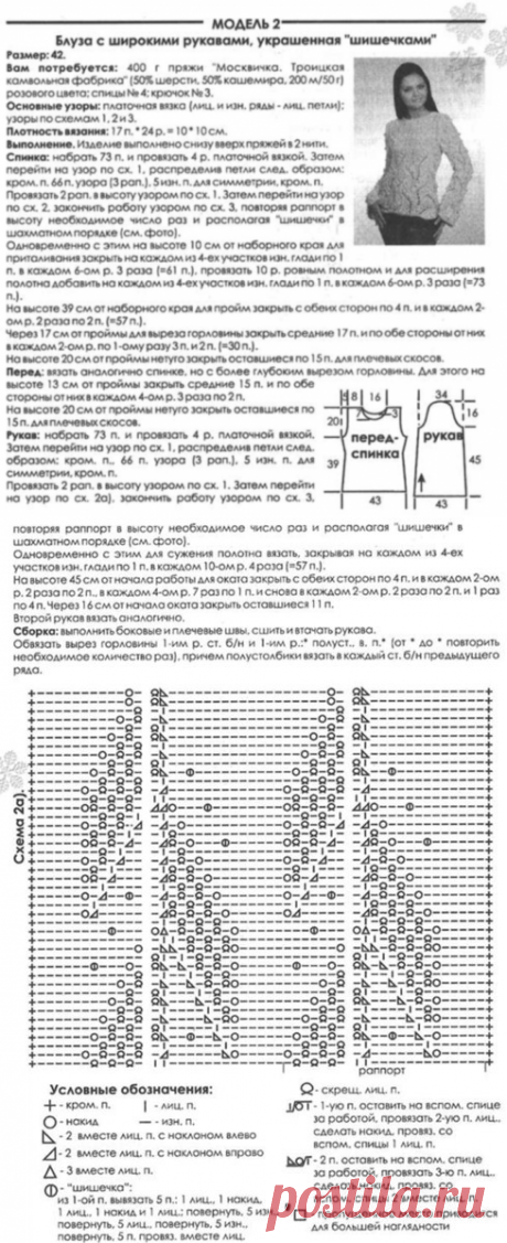 Пуловер спицами с узором шишечки. Красивый пуловер связанный спицами | Вязание для всей семьи