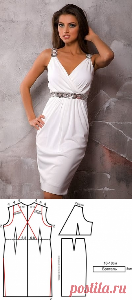 Платье в греческом стиле всегда красиво и элегантно