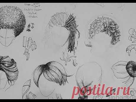 Pen &amp; Ink Drawing Tutorials | How to Draw Hair - YouTube