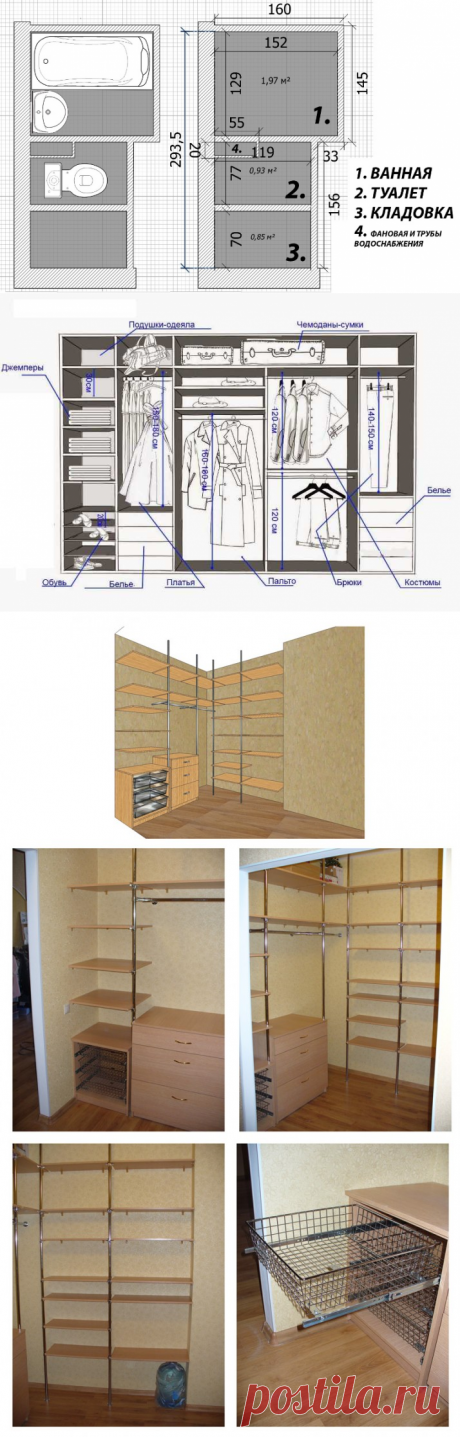 Как сделать гардеробную — Наши дома