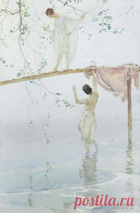 Сэр Уильям Рассел Флинт (Sir William Russell Flint, 1880-1969, Шотландия) Уильям Рассел ФЛИНТ (1880 - 1969) - шотландский художник, известный своими иллюстрациями к многим произведениям английской и мировой литературы, такими как "Копи царя Соломона" Хаггарда, "Одиссея" Гом...