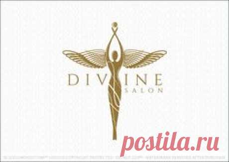 Logo for sale: Winged Woman figure designed in a sophisticated and elegant…