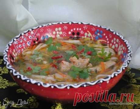 Дунганский суп «Кесме». Ингредиенты: телятина, вода, уксус 9%