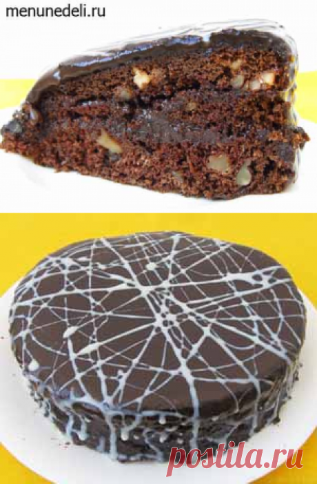 Шоколадный торт с грецкими орехами- рецеппт с фото и отзывами / Меню недели