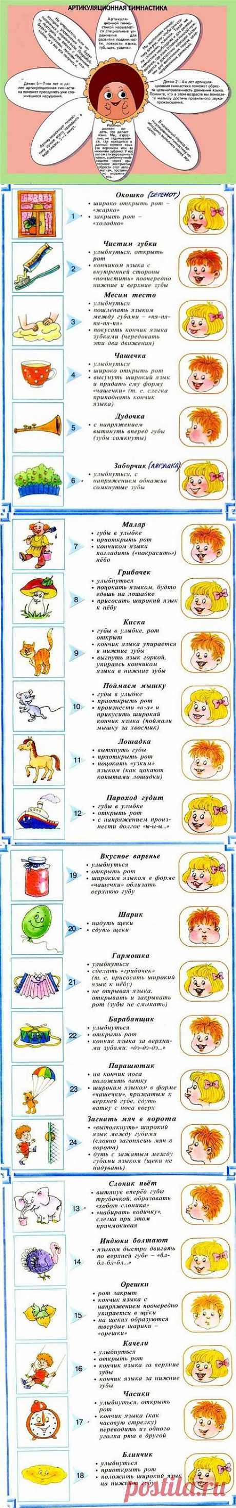 Артикуляционная гимнастика для язычка
1. 
Этот маленький дружок – 
Твой веселый язычок. 
Чтоб он ловким был, умелым, 
Чтобы слушался тебя, 
Каждый день зарядку делай 
Перед зеркалом, шутя! 
Наша сказка – вам подсказка, 
Ведь зарядку каждый день 
Должен делать непослушный Язычок 
Забыв про лень. 

2. 
Вот проснулся язычок, выглянул в окошко. 
Видит: спинку выгнула 
Розовая кошка.