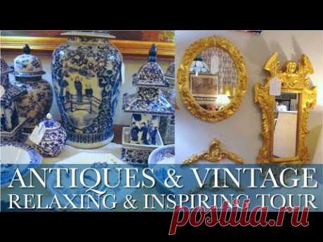 Antique Vintage & Luxury Design Shop Walking Tour! Classic Elegant Interior Decor Ideas French Home+