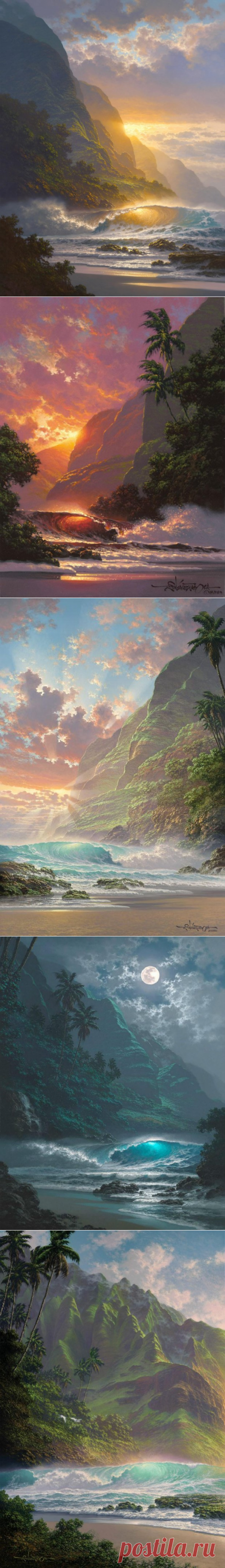 Морские пейзажи гавайского художника Roy Tabora.