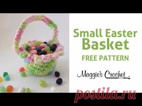 Small Easter Basket Free Crochet Pattern - Right Handed - YouTube